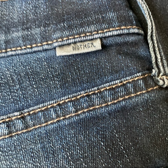 Mother The Dazzler Ankle High Rise Jeans Night Owl Wash 27 - Picture 7 of 9